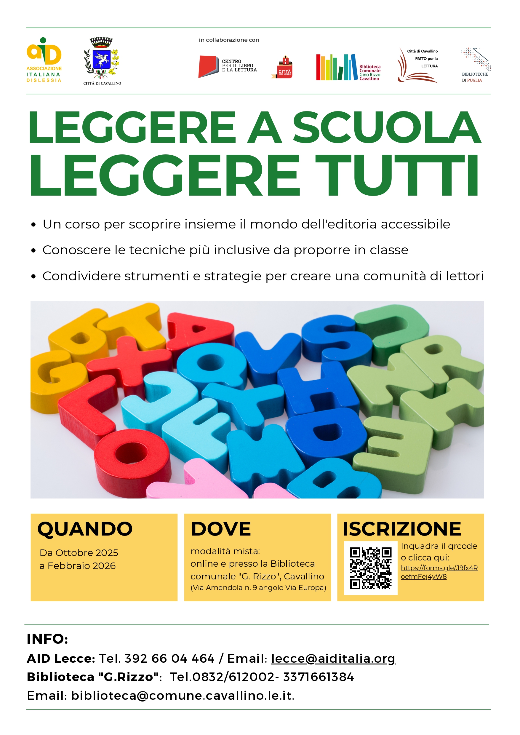 LEGGERE A SCUOLA LEGGERE TUTTI