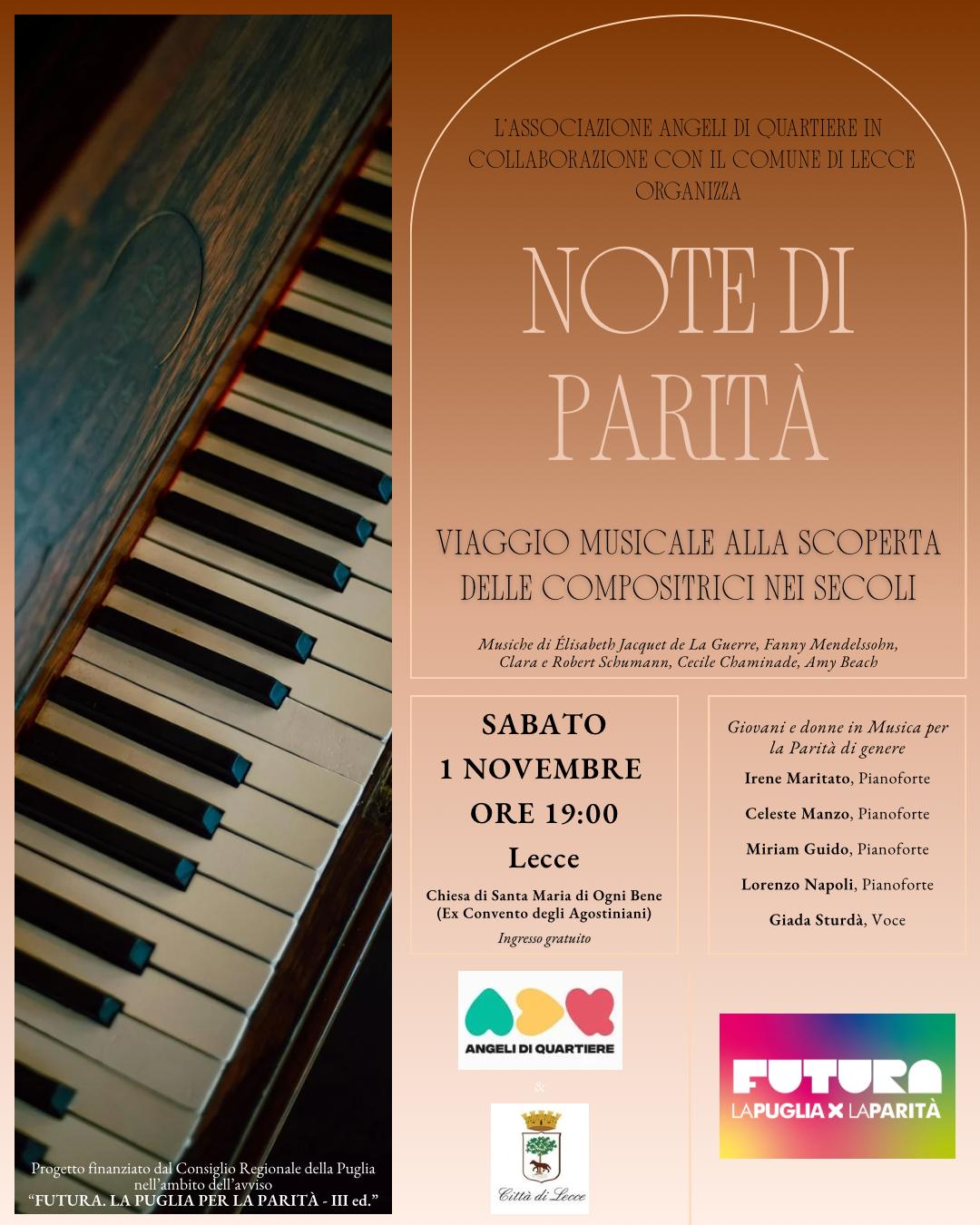 Concerto “Note di parità”