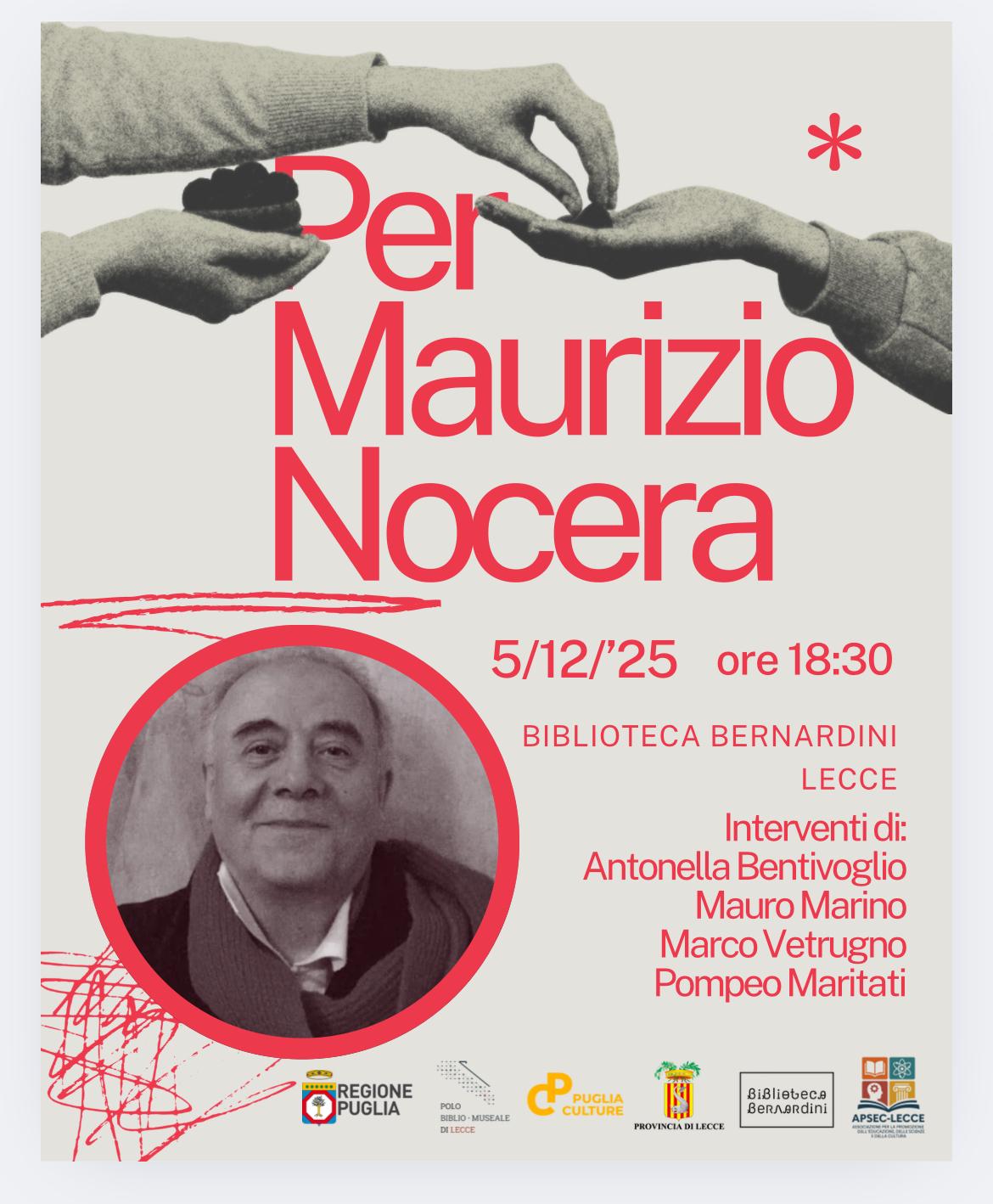 Incontro “Per Maurizio Nocera”