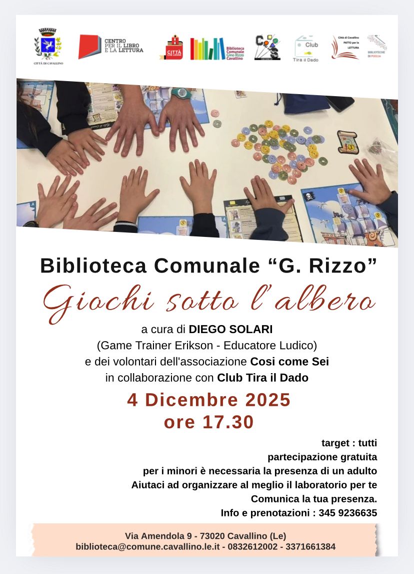 GIOCHI SOTTO L'ALBERO