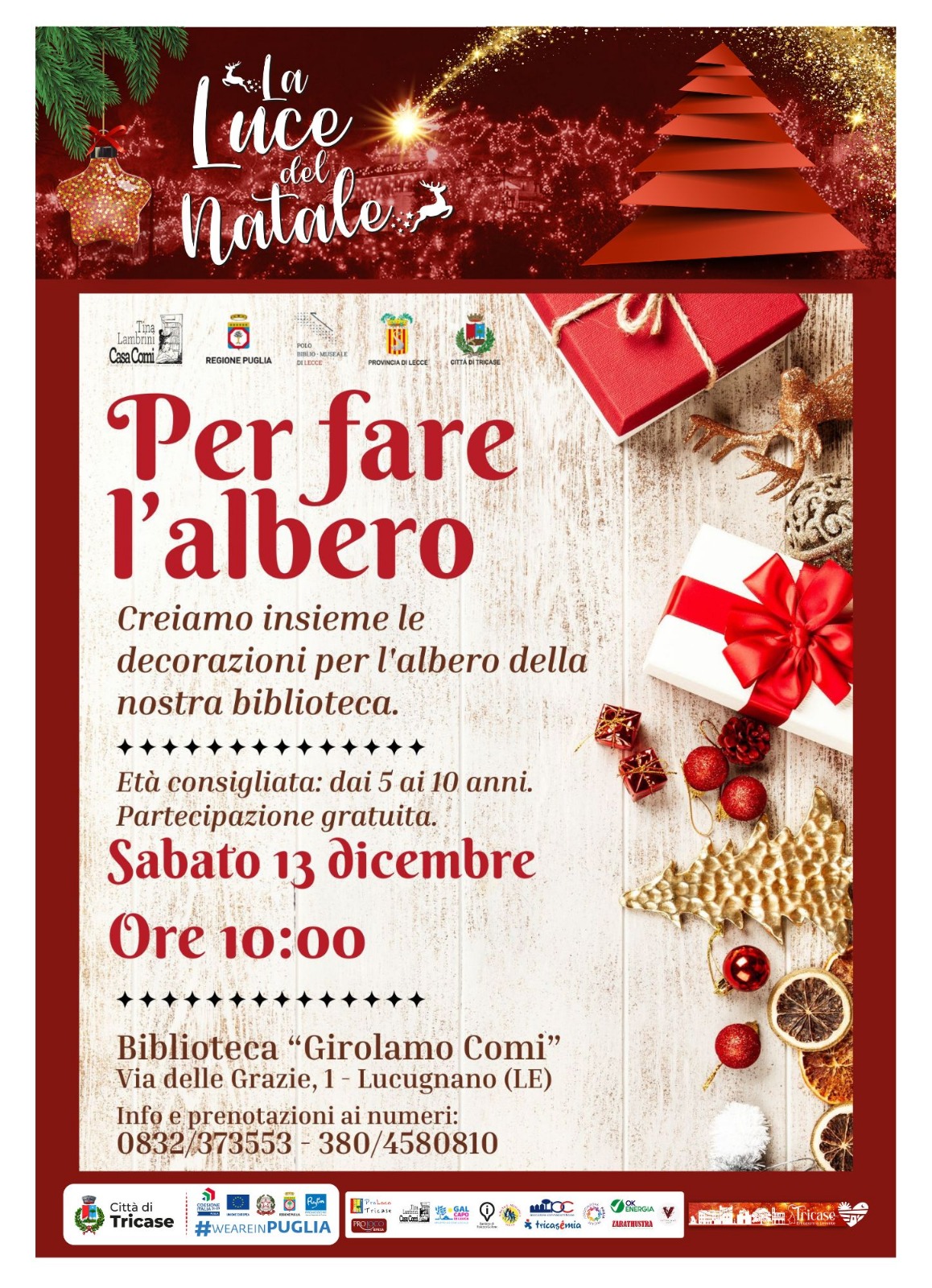 CREIAMO INSIEME LE DECORAZIONI PER L'ALBERO