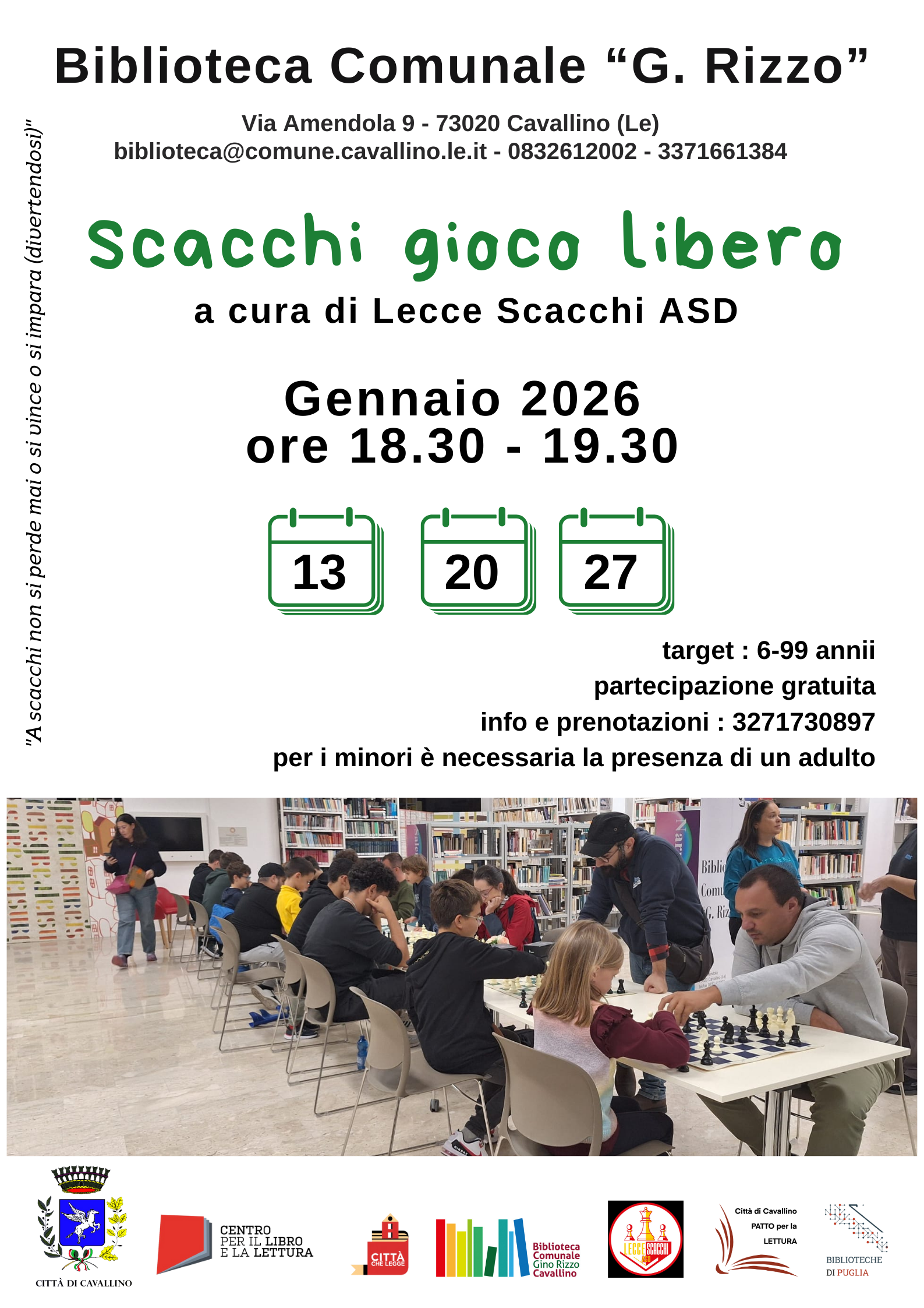 &ldquo;Scacchi Gioco Libero&rdquo;