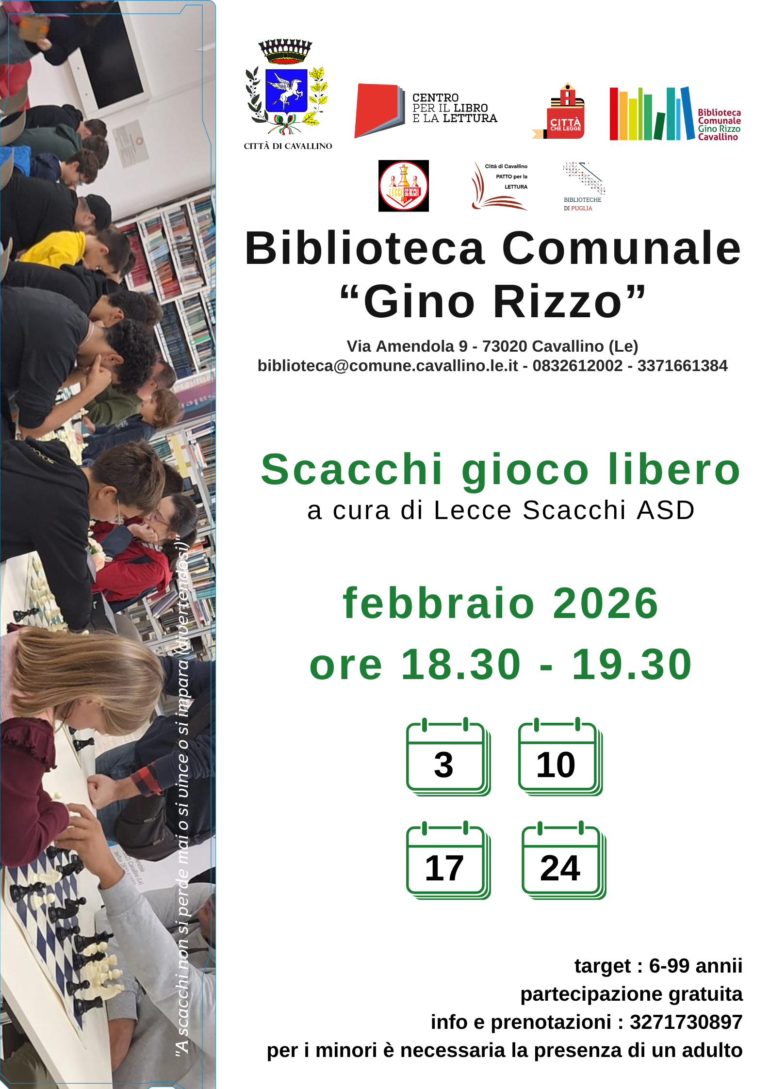 &ldquo;Scacchi Gioco Libero&rdquo;