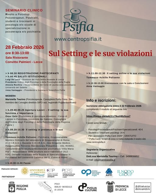 SUL SETTING E LE SUE VIOLAZIONI