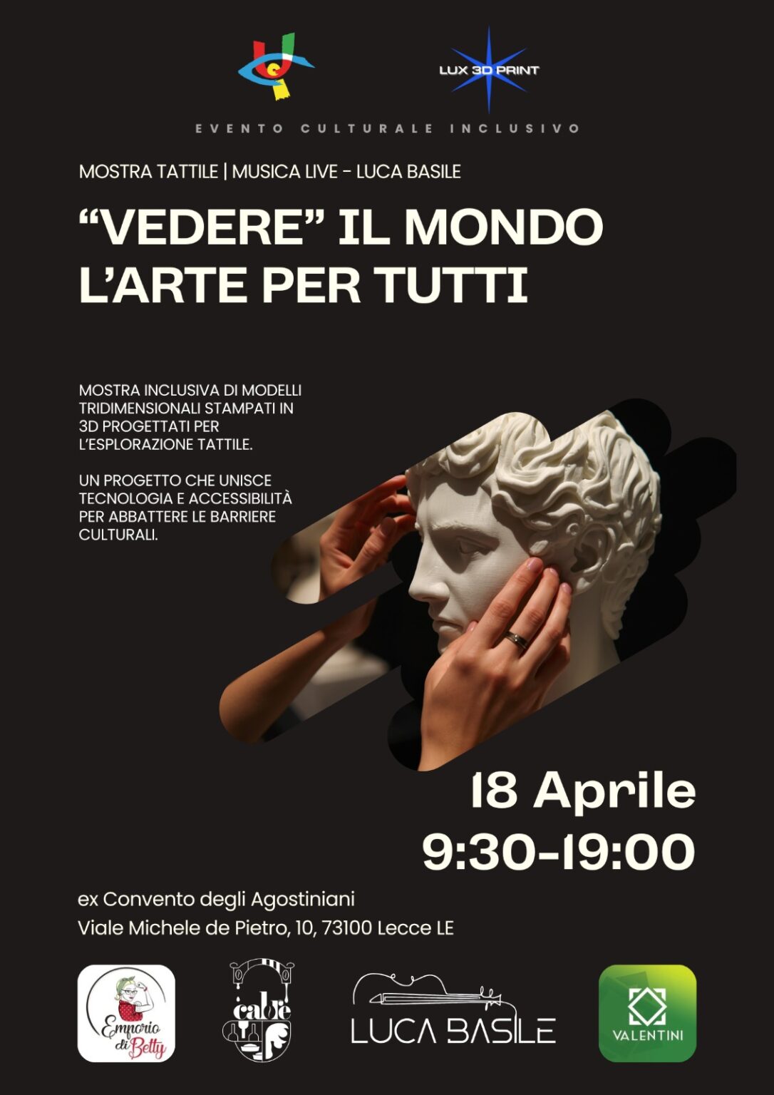 Mostra tattile &ldquo;Vedere&rdquo; il mondo. L&rsquo;arte per tutti