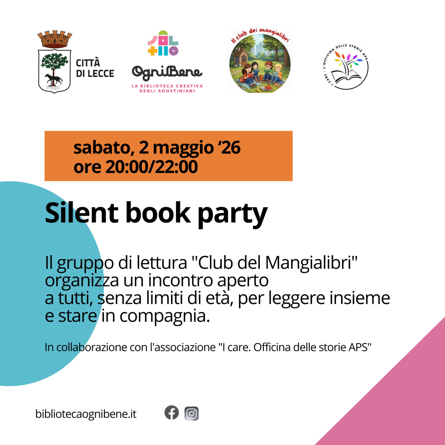 Silent book party