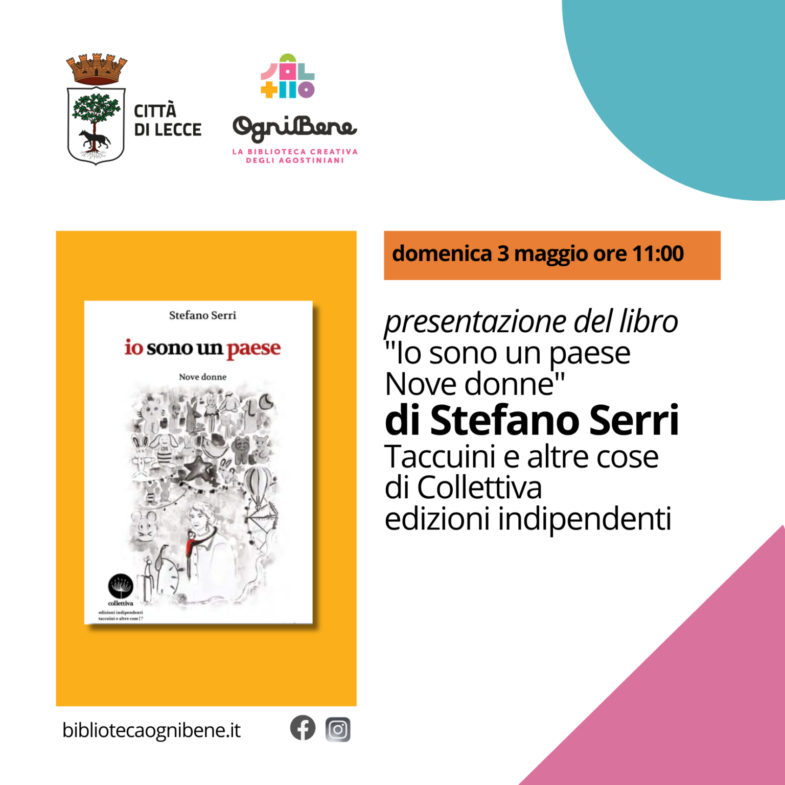 Presentazione del libro &ldquo;Io sono un paese &ndash; Nove donne&rdquo; di Stefano Serri