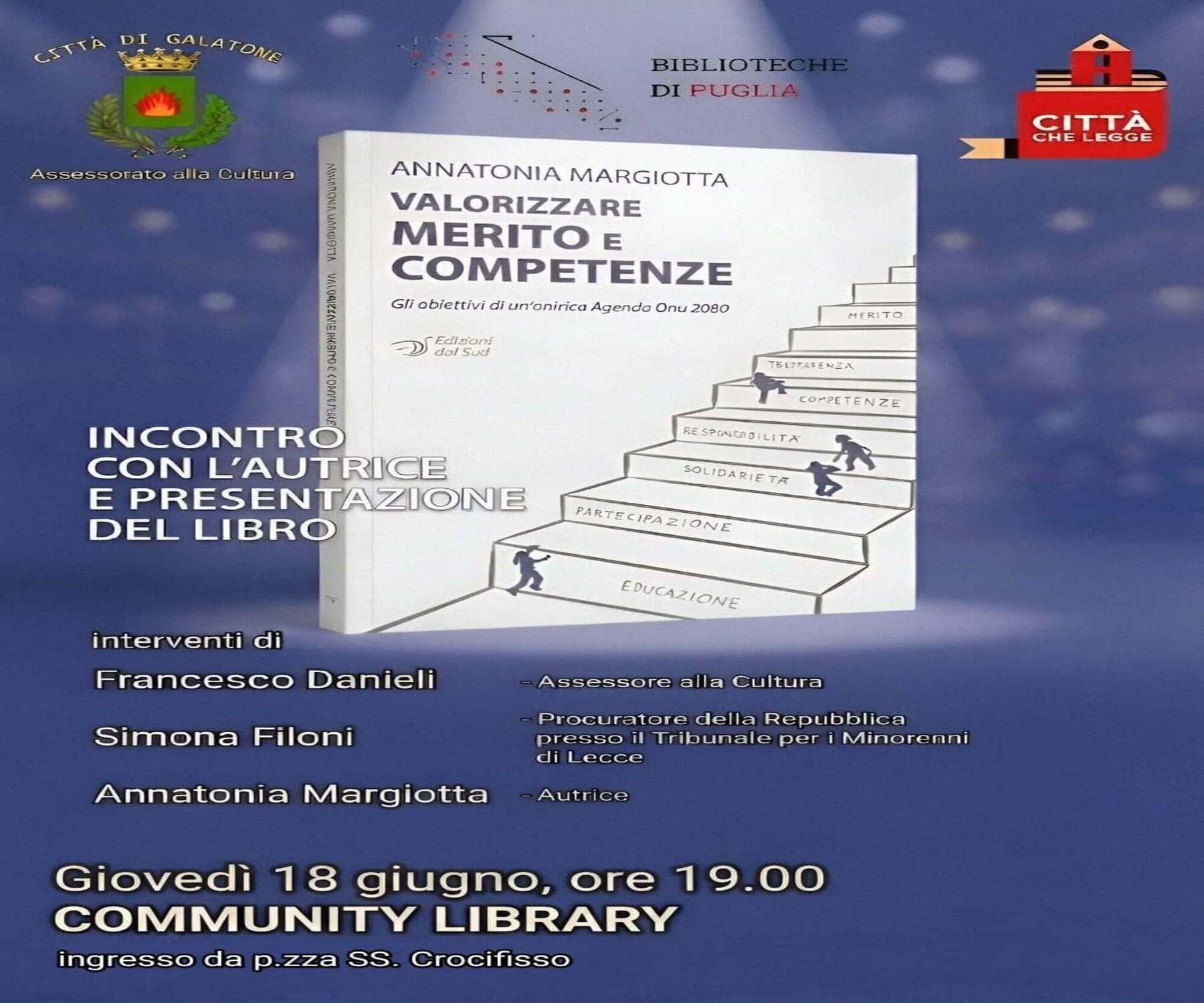 Presentazione libro &ldquo;Valorizzare Merito e Competenze. Gli obiettivi di un&rsquo;onirica Agenda Onu 2080"