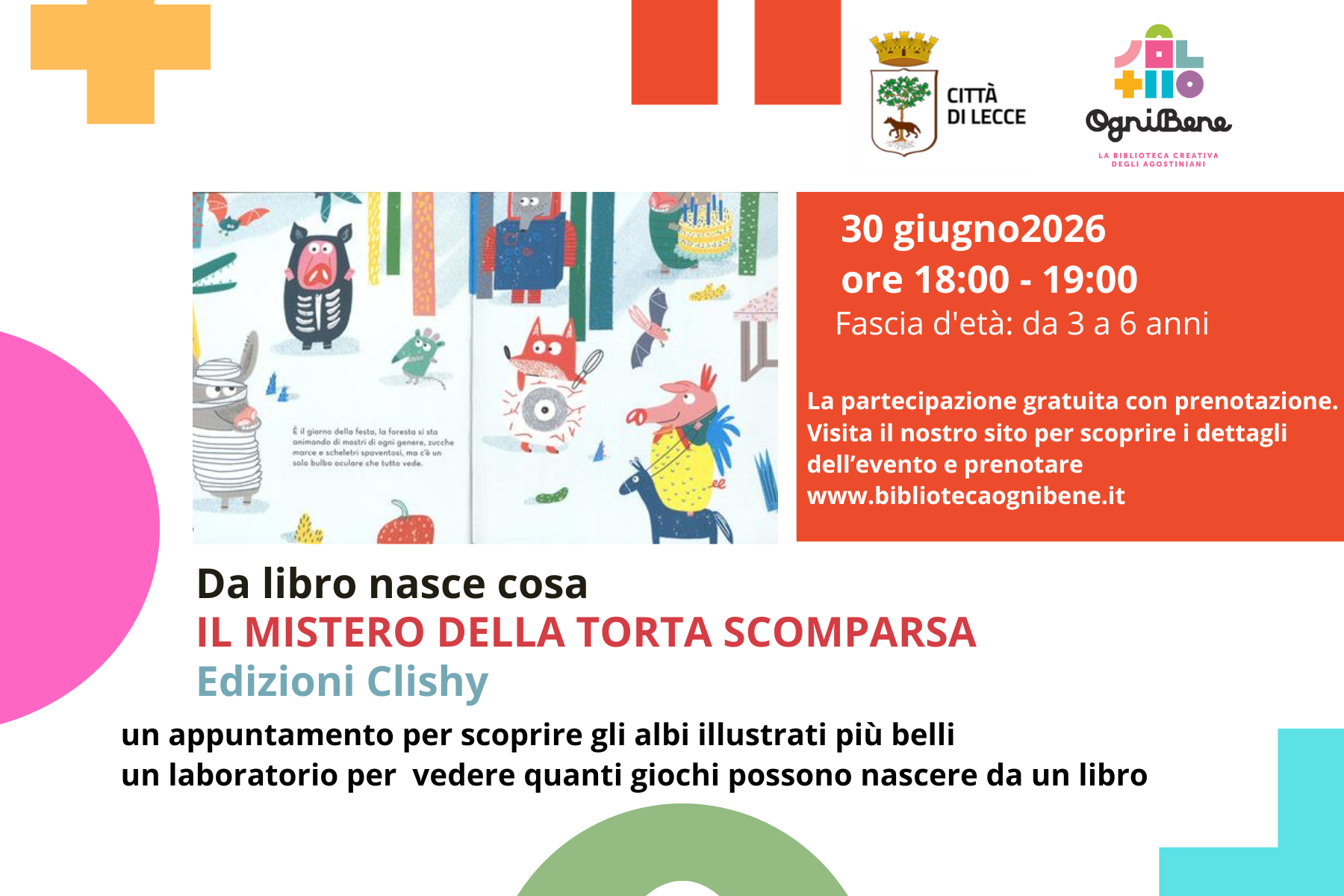 Da libro nasce cosa IL MISTERO DELLA TORTA SCOMPARSA