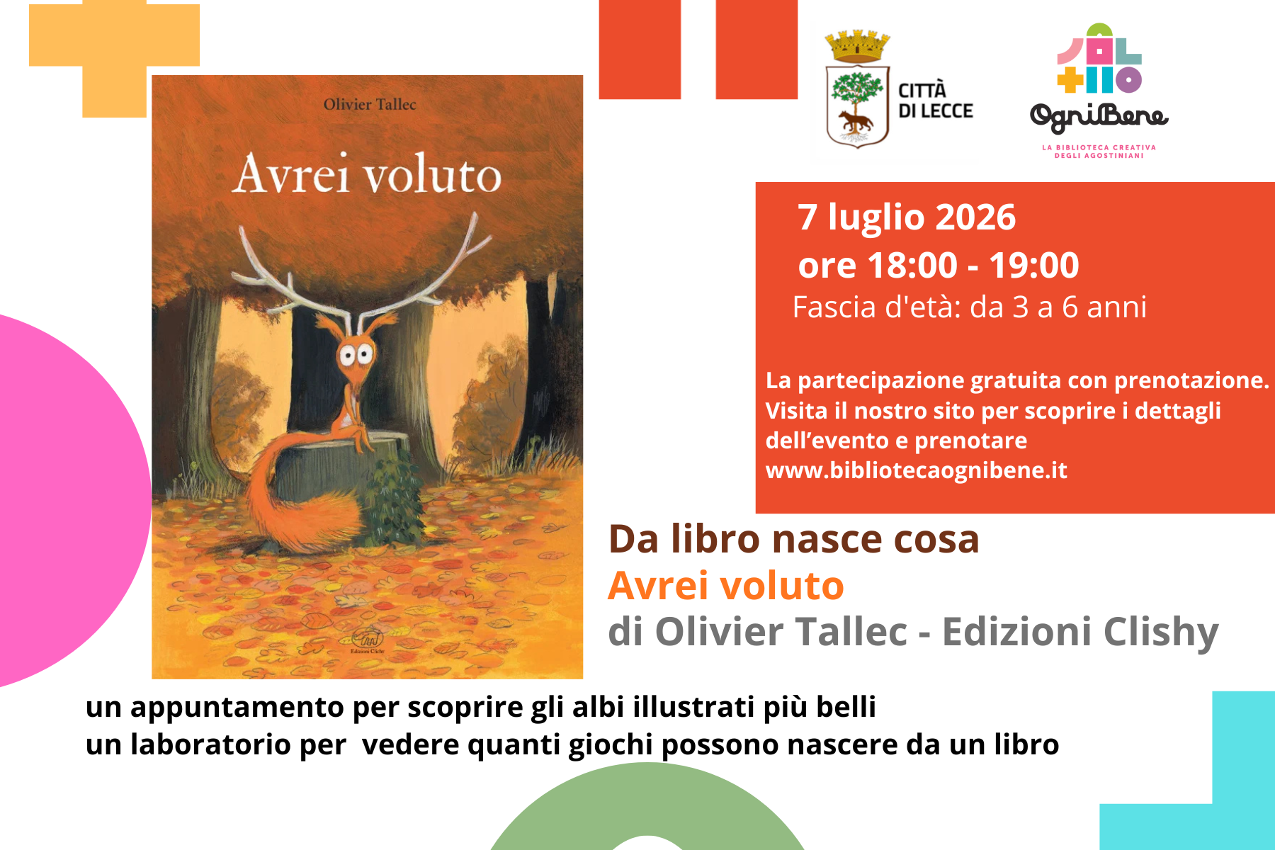 Da libro nasce cosa - AVREI VOLUTO