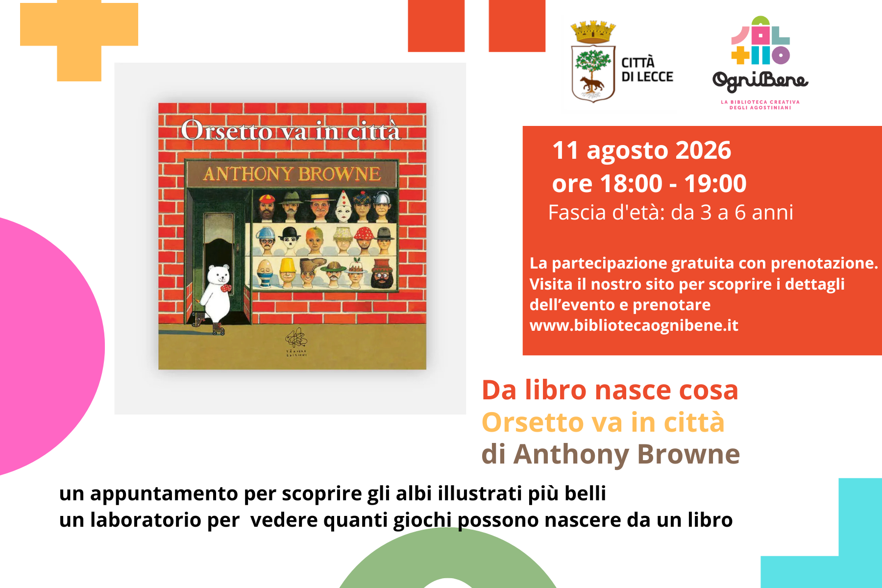 Da libro nasce cosa ORSETTO VA IN CITTA'