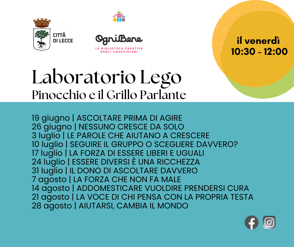 Laboratorio con i mattoncini &ldquo;Costruiamo la citt&agrave; della pace&rdquo;