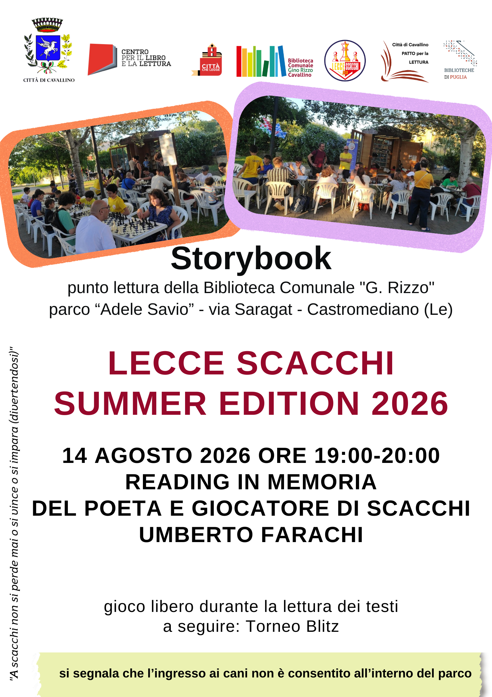 LECCE SCACCHI &mdash; SUMMER EDITION 2026