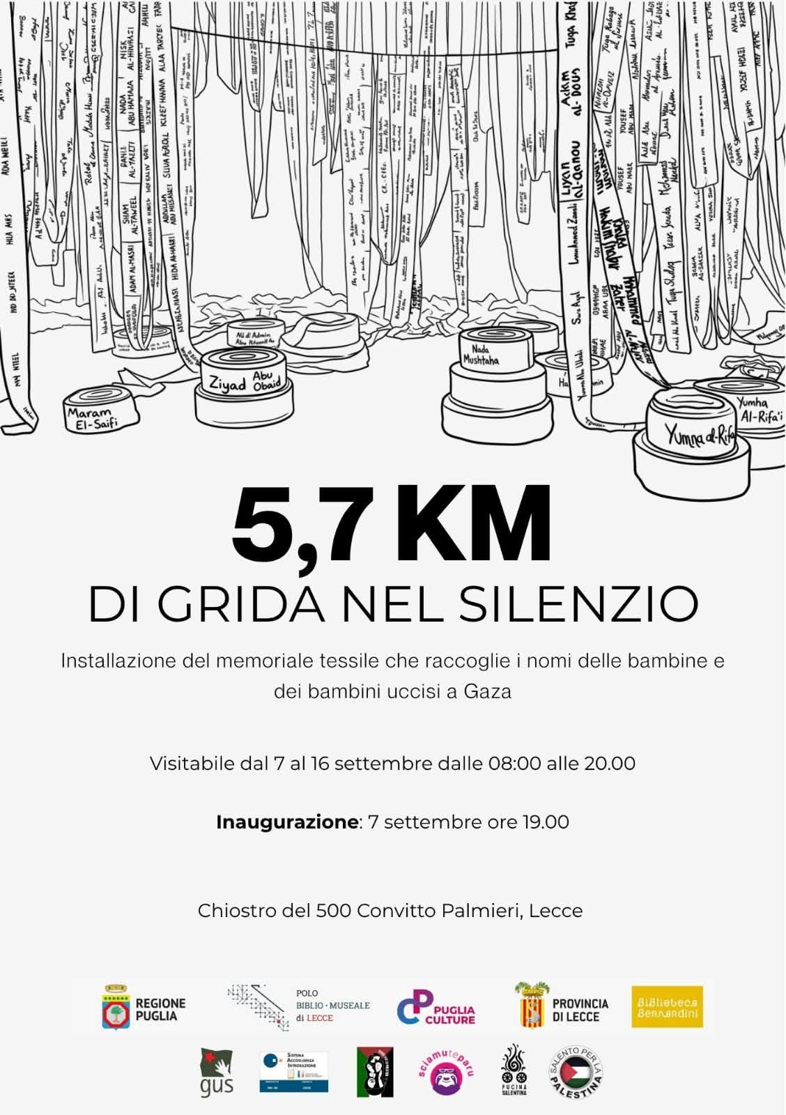 5,7 KM DI GRIDA NEL SILENZIO