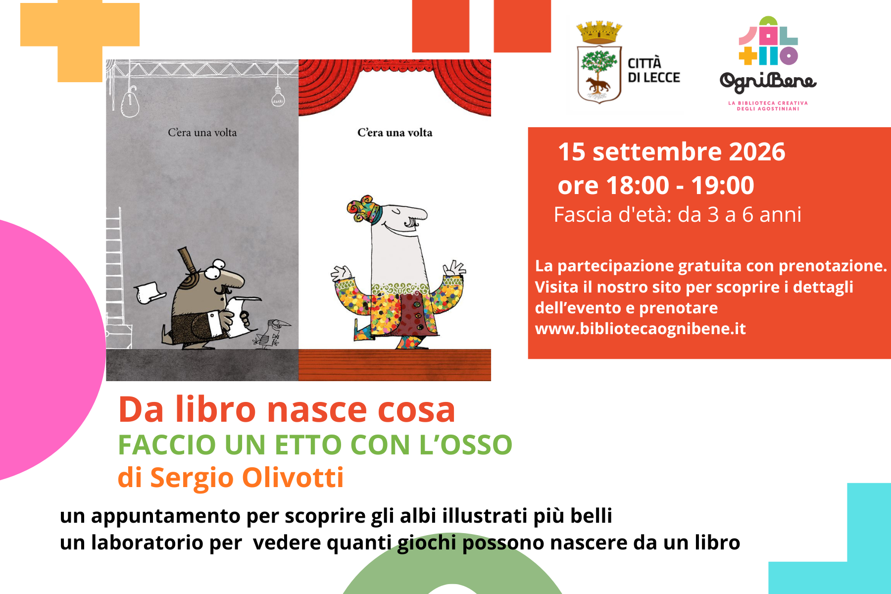 Da libro nasce cosa FACCIO UN ETTO CON L&rsquo;OSSO