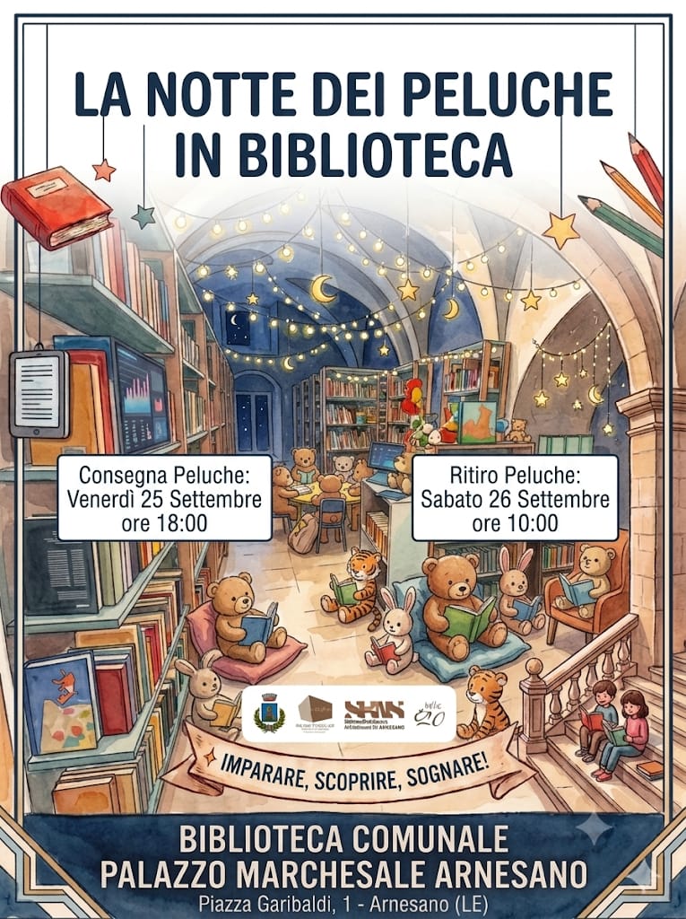 LA NOTTE DEI PELUCHE IN BIBLIOTECA!