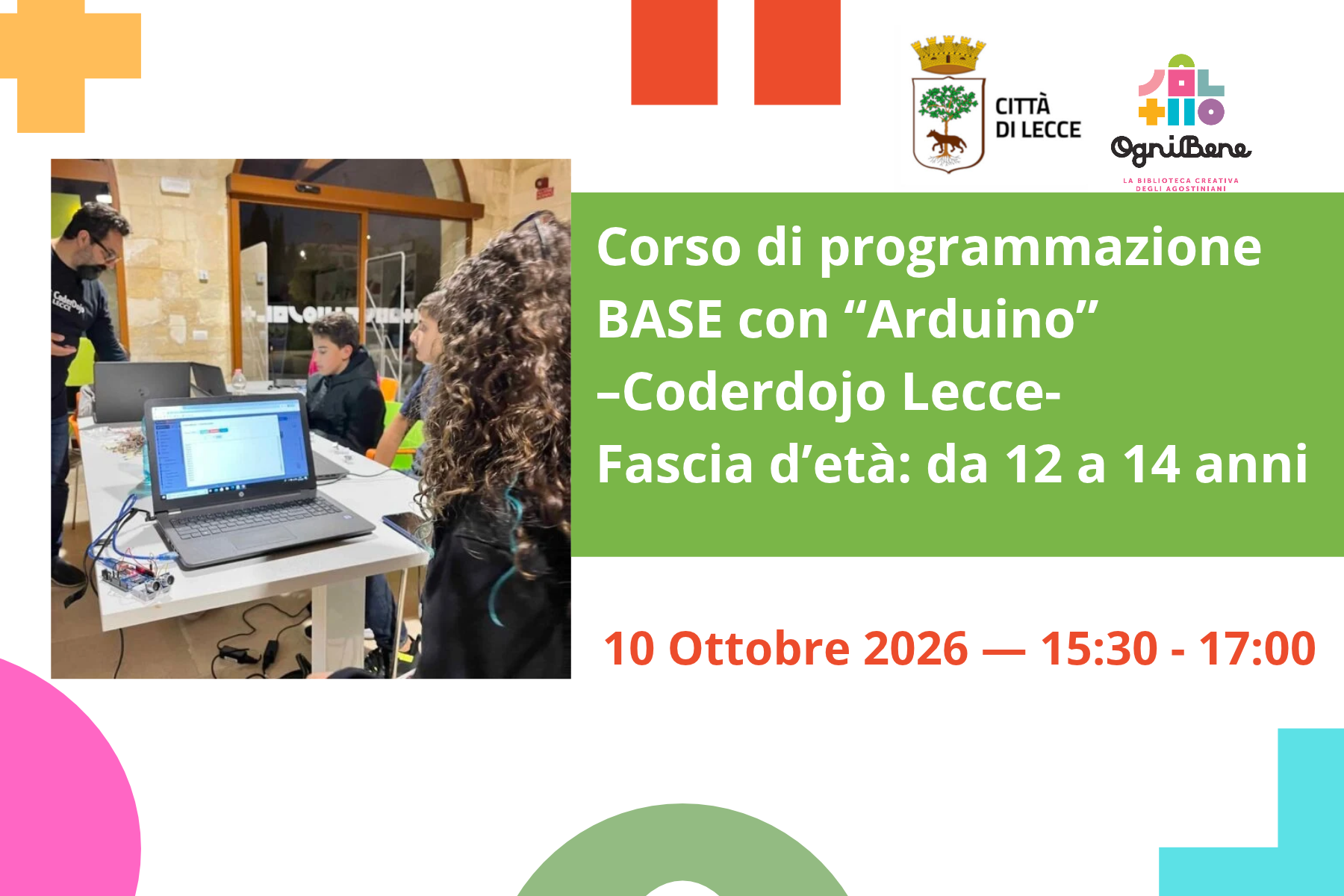 Corso di programmazione BASE con &ldquo;Arduino&rdquo; &ndash; Coderdojo Lecce