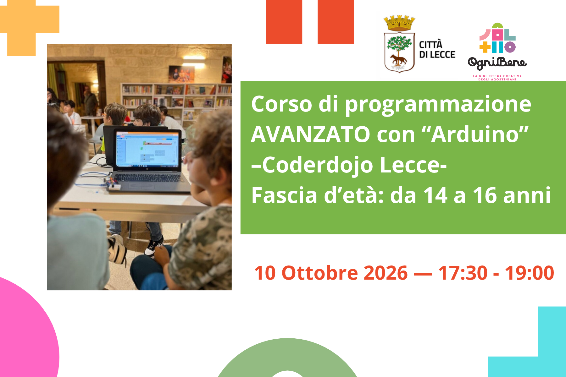 Corso di programmazione BASE con &ldquo;Arduino&rdquo; &ndash; Coderdojo Lecce