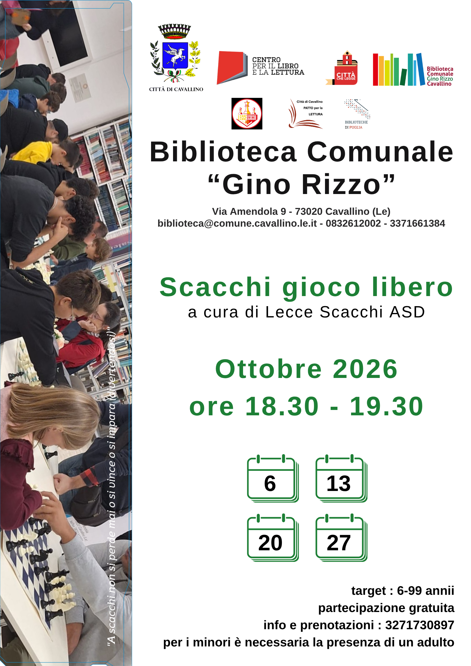 &ldquo;Scacchi Gioco Libero&rdquo;